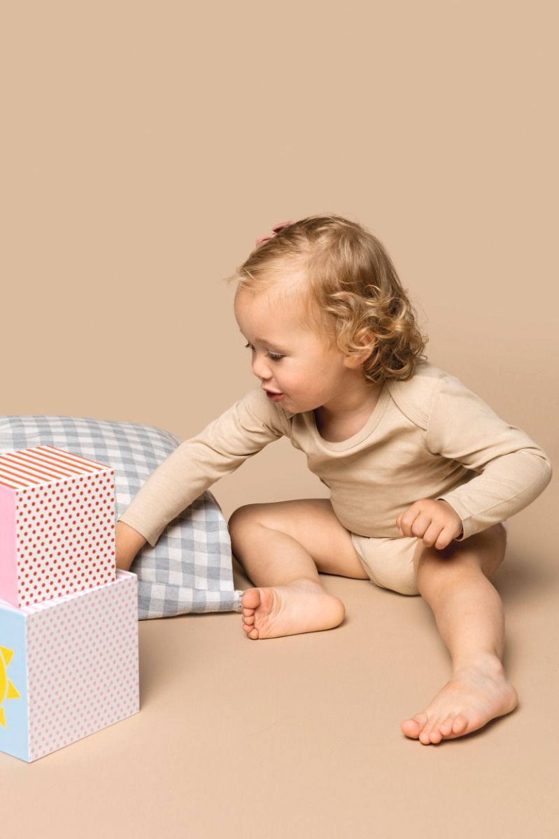 Baby body van biologisch katoen 