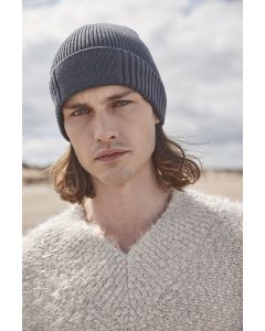 Biologisch katoenen muts met technische patch