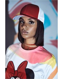 Tweekleurige pet in mesh