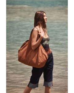 Shopper van verwassen katoen