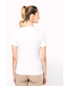 Supima® dames-T-shirt V-hals korte mouwen