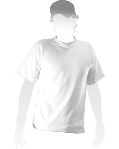 Sublimatie T-shirt basic wit, polyester