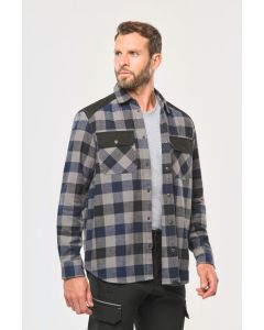 Geruit heren overhemd met zakken 