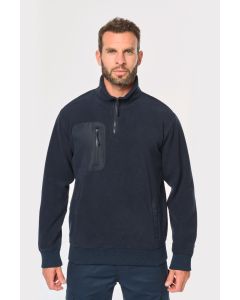 Eco-friendly fleece met ritskraag unisex