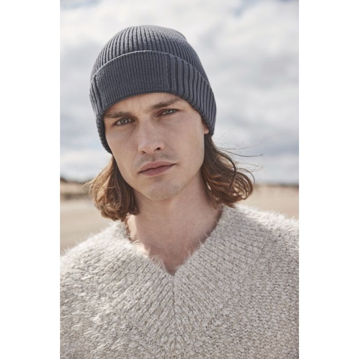 Biologisch katoenen muts met technische patch