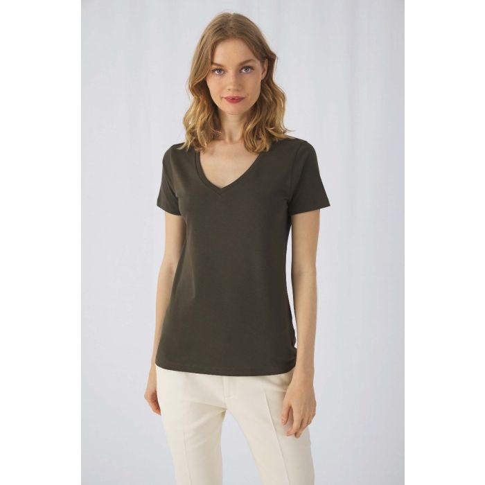 Organic Cotton Inspire V-neck T-shirt / Woman