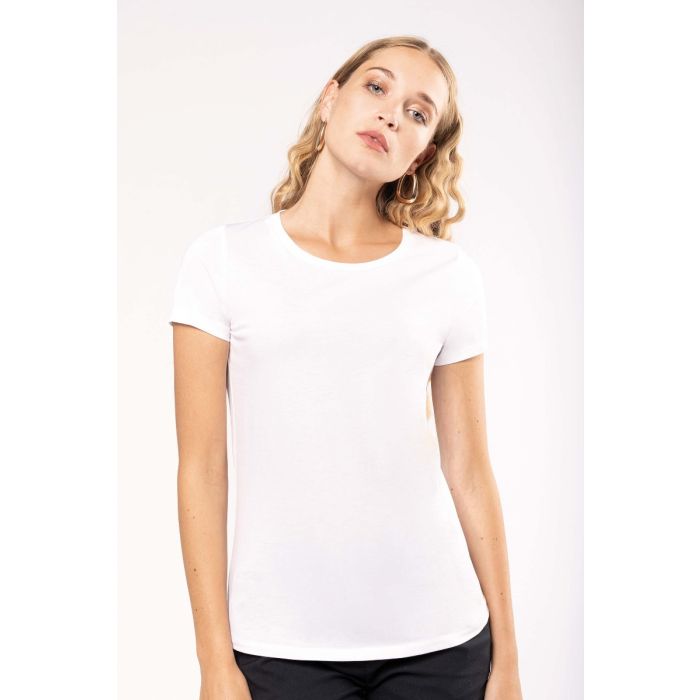 Dames-t-shirt Supima® ronde hals korte mouwen