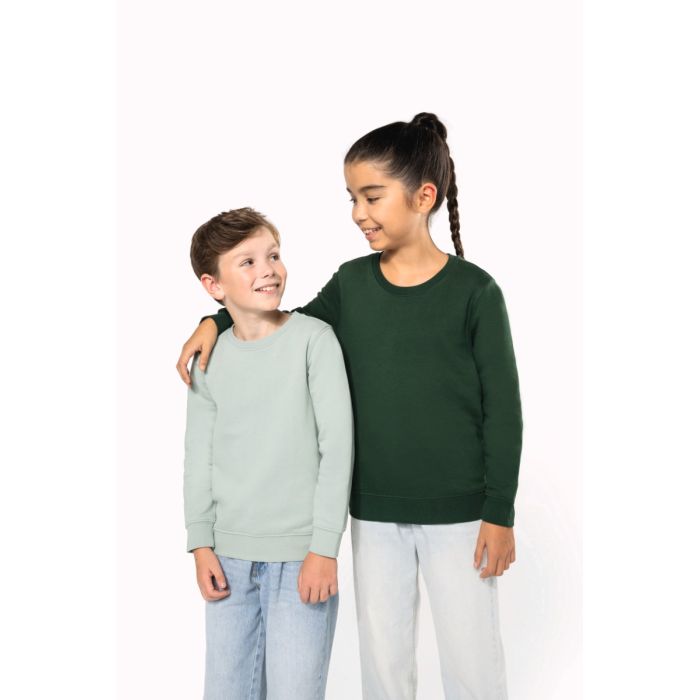 Ecologische kindersweater met ronde hals