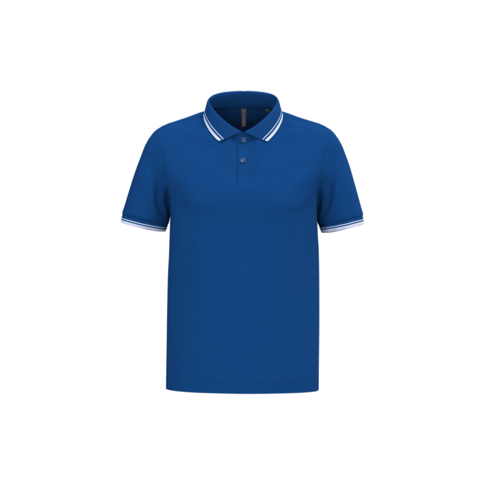 Gestreepte herenpolo korte mouwen