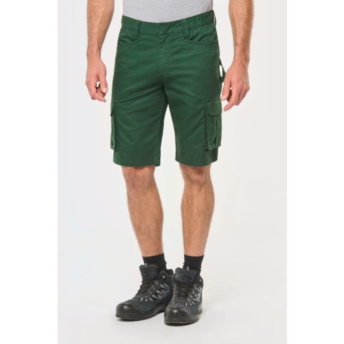 Eco-friendly heren bermuda met meerdere zakken