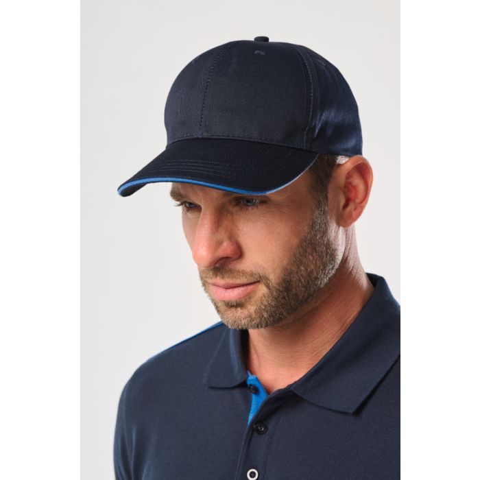 Contrasterende sandwichpet 6 panelen Oeko-Tex